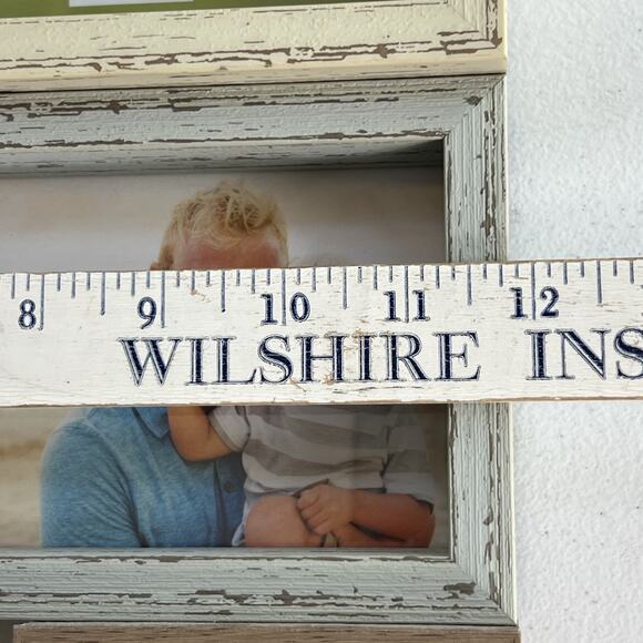 Green Tree Gallery Photo Frame Set 6 Openings Distressed Rustic - Picture 6 of 11